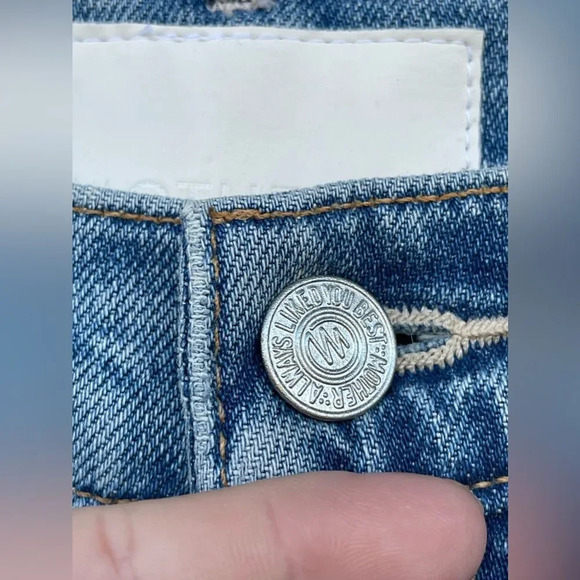 MOTHER SUPERIOR DENIM Insider crop step fray jeans in We Are Castaways blue 23 - Picture 6 of 17